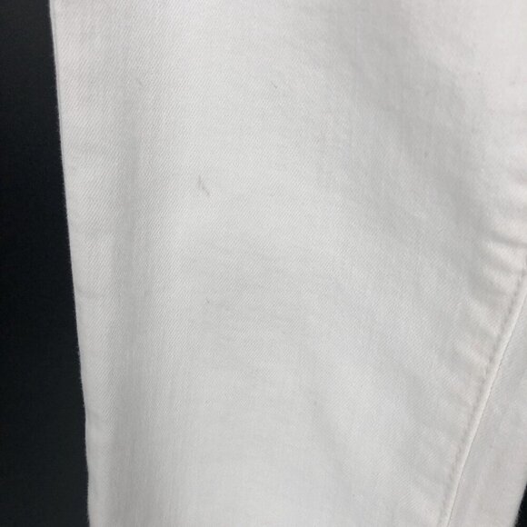 Frame Women's Le Skinny De Jeanne Crop Jeans Size 25 White Mid Rise Coastal - Picture 8 of 11